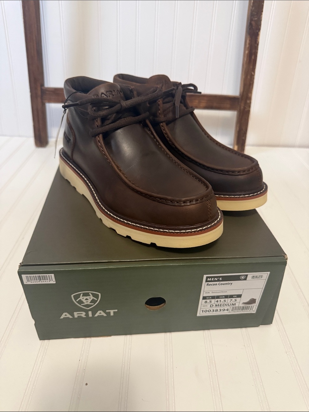 Ariat Brown Leather Recon Country Boots Distressed Brown